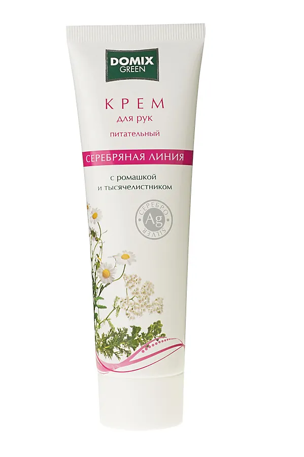 Domix Green Professional Уценка Крем для рук и ногтей с кератином, маслом чайного дерева и серебром, 500 мл KRISTALLER, белый - фото 2