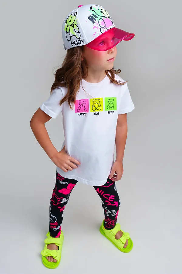 Кепка текстильная для девочек PLAYTODAY, разноцветный - фото 2