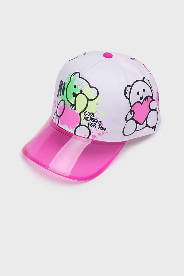 Кепка текстильная для девочек PLAYTODAY, разноцветный - фото 2