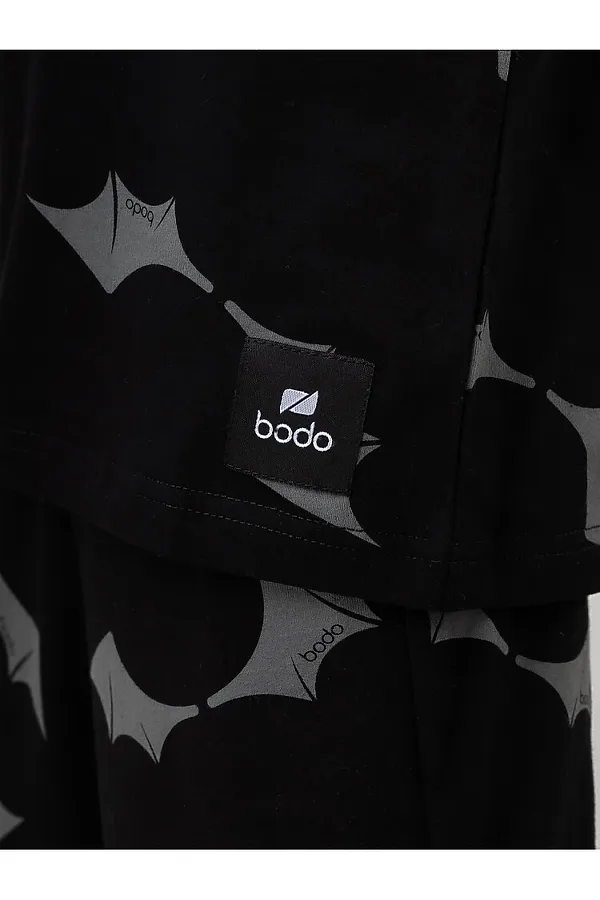 Костюм (Футболка+Шорты) BODO, черный (серый) - фото 2