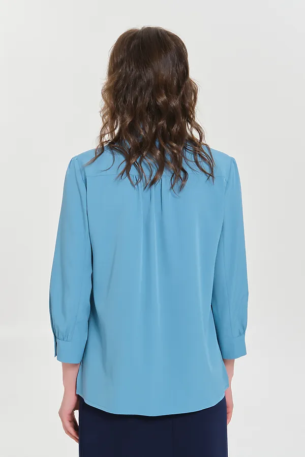 Блуза PRIZ, серо-голубой - фото 2