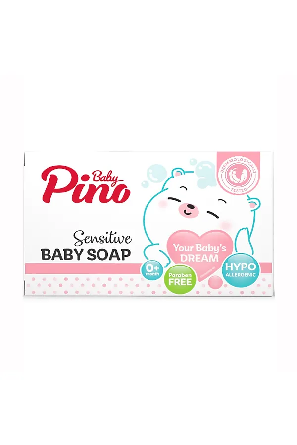 Baby Pino Детское туалетное мыло для чувствительной кожи 0+, 100 г KRISTALLER, белый - фото 2