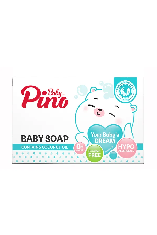 Baby Pino Детское туалетное мыло для нормальной кожи 0+, 75 г KRISTALLER, белый - фото 2