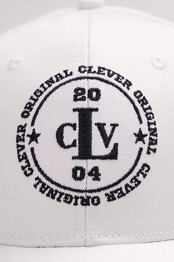 Бейсболка CLEVER, молочный/чёрный - фото 2