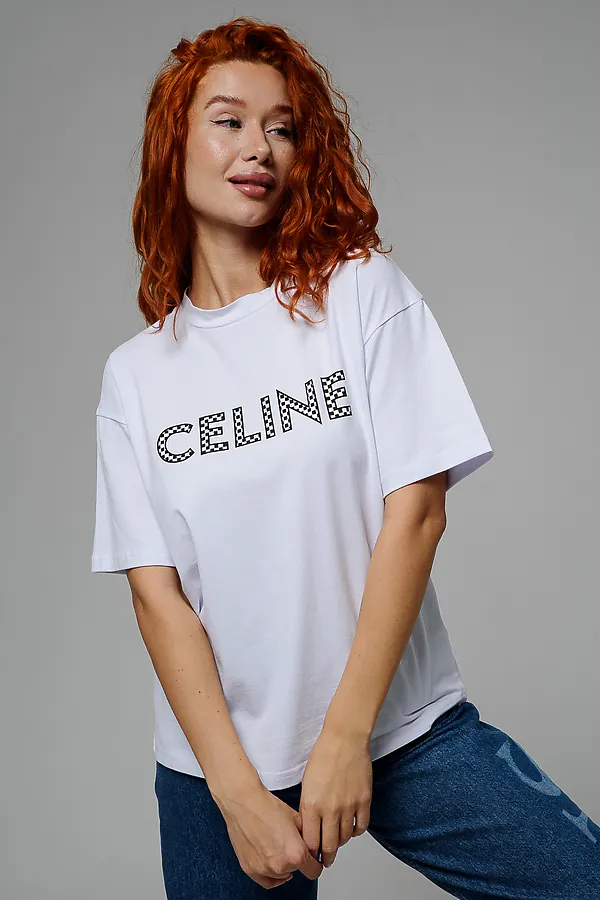 Футболка 8506/1 НАТАЛИ, белый+celine - фото 2