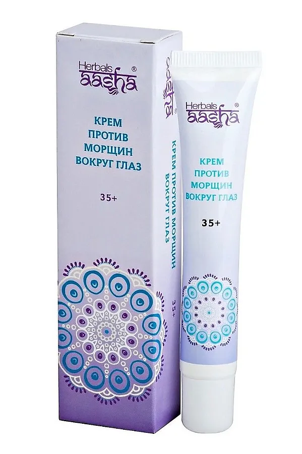 Aasha Herbals Крем против морщин вокруг глаз KRISTALLER, белый - фото 2
