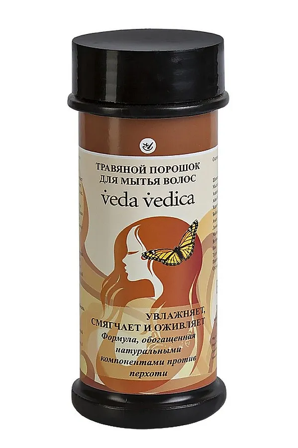 Veda Vedica Травяной порошок для мытья волос, 5 г x 20 шт. KRISTALLER, коричневый - фото 2