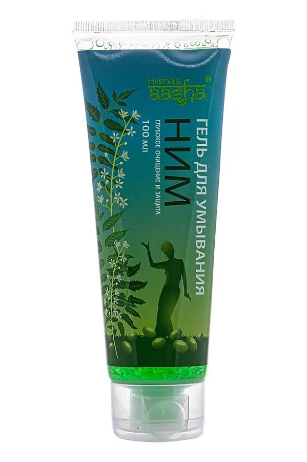 Aasha Herbals Гель для умывания ним глубокое очищение и защита, 100 мл KRISTALLER, ним - фото 2
