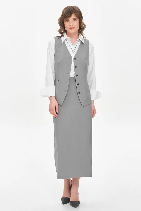 Юбка STILLA, светлый серый - фото 2