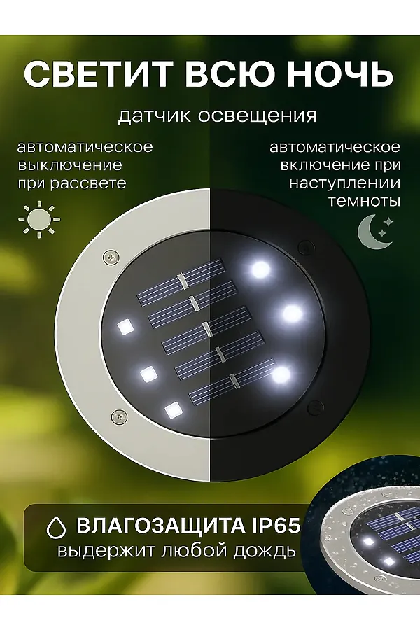 Светильник на солнечной батарее 60435 НАТАЛИ, в ассортименте - фото 2