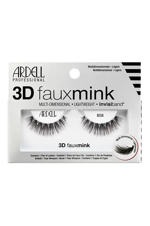 Ardell Накладные ресницы / 3D Faux Mink 858, норка KRISTALLER, черный - фото 2
