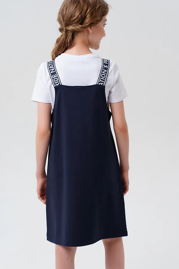 Сарафан PLAYTODAY, тёмно-синий - фото 2