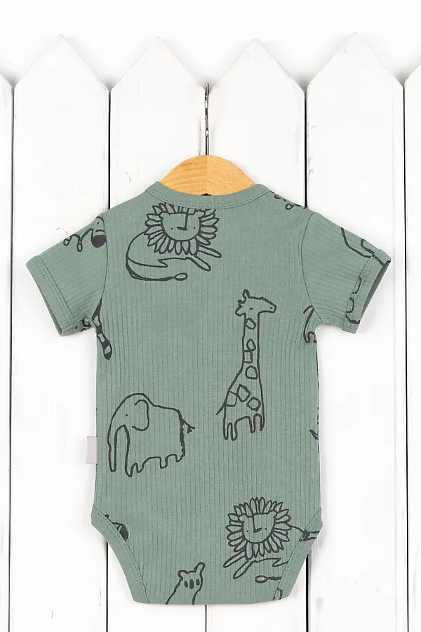 Боди BABY BOOM, сафари на шалфее - фото 2