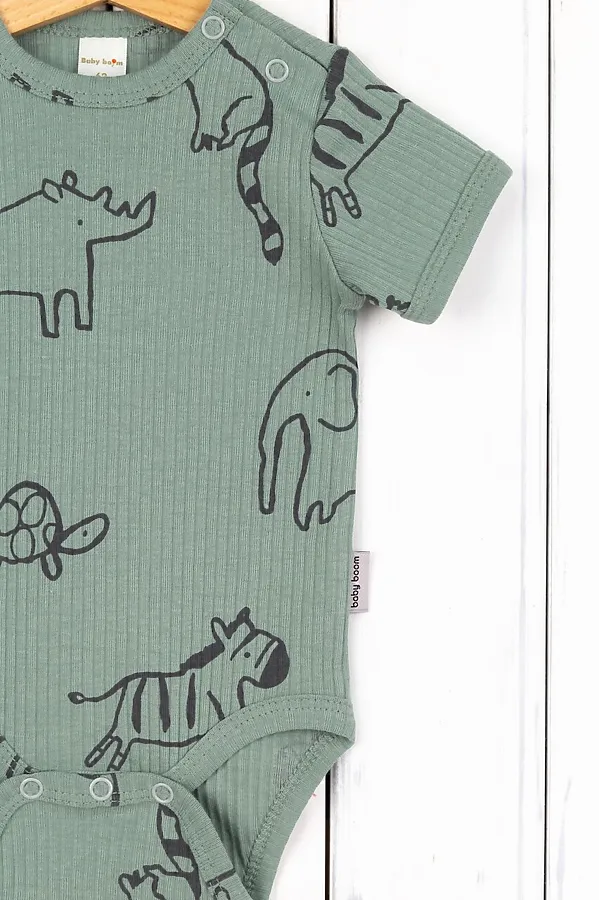 Боди BABY BOOM, сафари на шалфее - фото 2