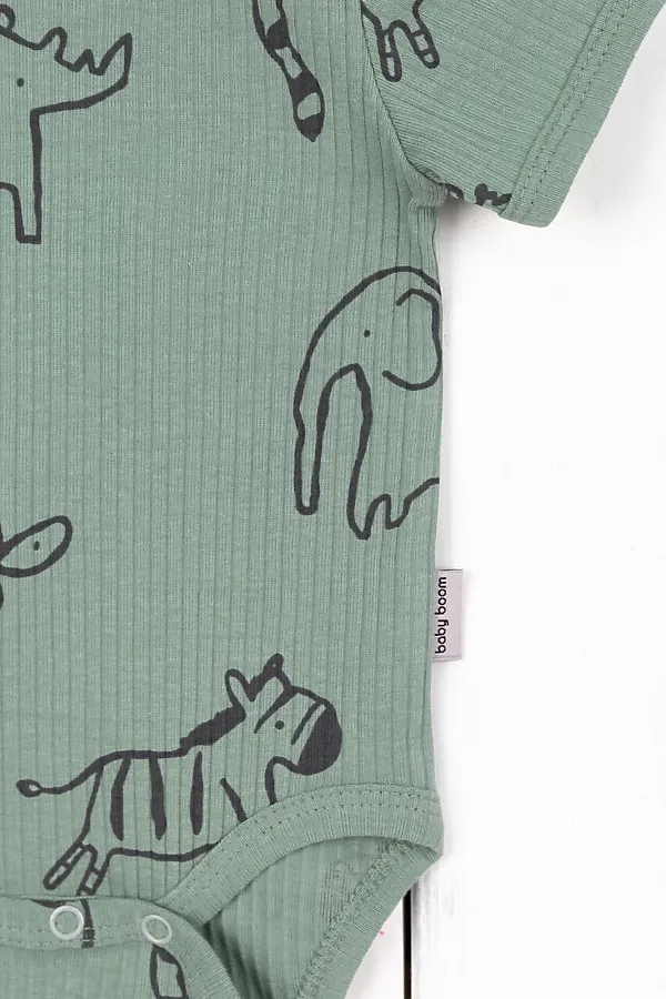 Боди BABY BOOM, сафари на шалфее - фото 2