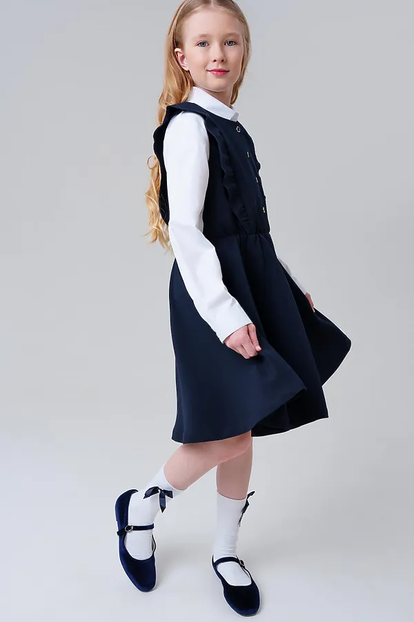 Сарафан PLAYTODAY, тёмно-синий - фото 2