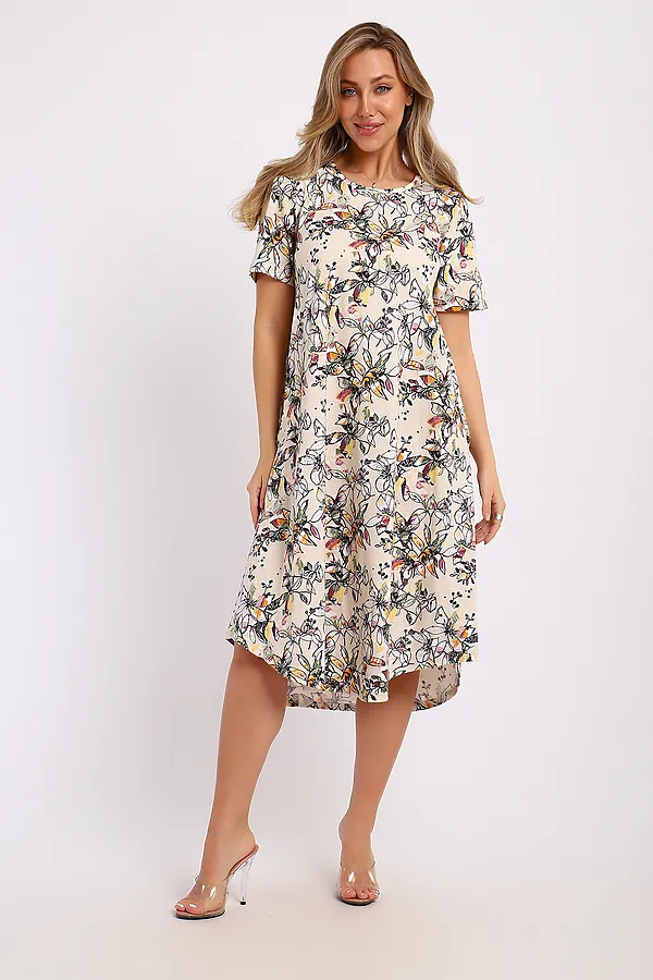 Платье 21113 НАТАЛИ, бежевый - фото 2