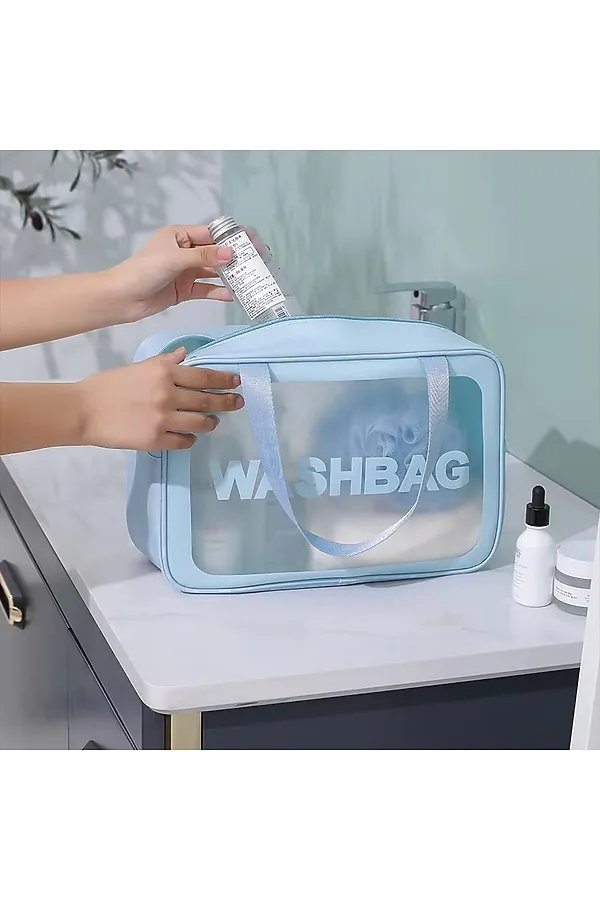 Kristaller Косметичка Washbag rectangular big, голубой KRISTALLER, голубой - фото 2