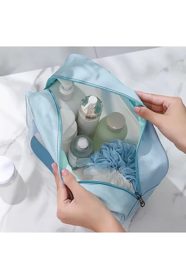 Kristaller Косметичка Washbag rectangular big, голубой KRISTALLER, голубой - фото 2