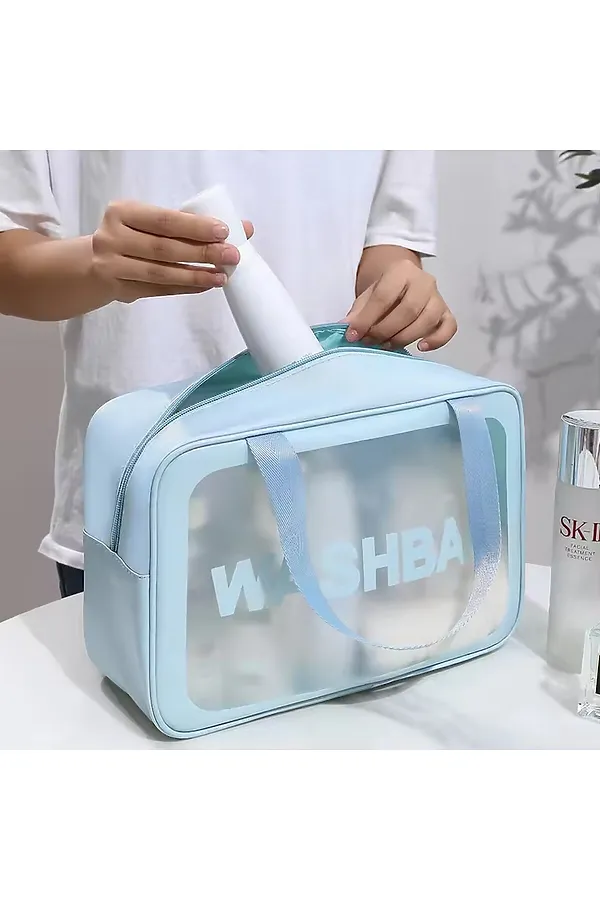 Kristaller Косметичка Washbag rectangular big, голубой KRISTALLER, голубой - фото 2