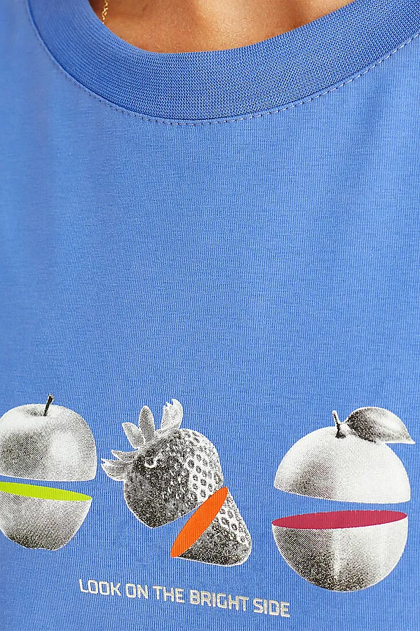 Футболка VILATTE WEAR, васильковый_фрукты - фото 2