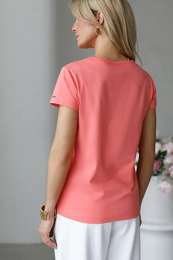 Футболка VILATTE WEAR, розовый коралл - фото 2