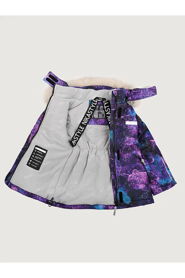 Костюм (Куртка+Брюки) NIKASTYLE, цикламен/черный - фото 2