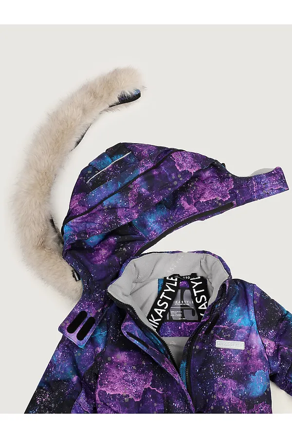 Костюм (Куртка+Брюки) NIKASTYLE, цикламен/черный - фото 2