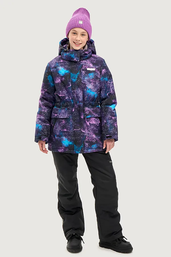 Костюм (Куртка+Брюки) NIKASTYLE, цикламен/черный - фото 2