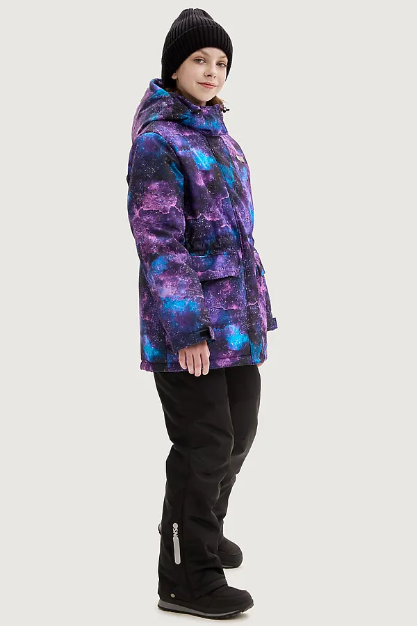 Костюм (Куртка+Брюки) NIKASTYLE, цикламен/черный - фото 2