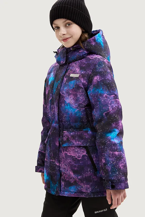 Костюм (Куртка+Брюки) NIKASTYLE, цикламен/черный - фото 2