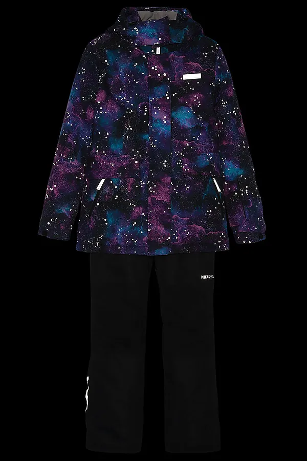 Костюм (Куртка+Брюки) NIKASTYLE, цикламен/черный - фото 2