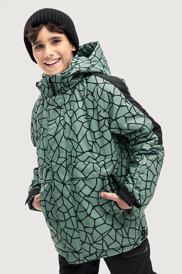 Костюм (Куртка+Брюки) NIKASTYLE, полынь/черный - фото 2