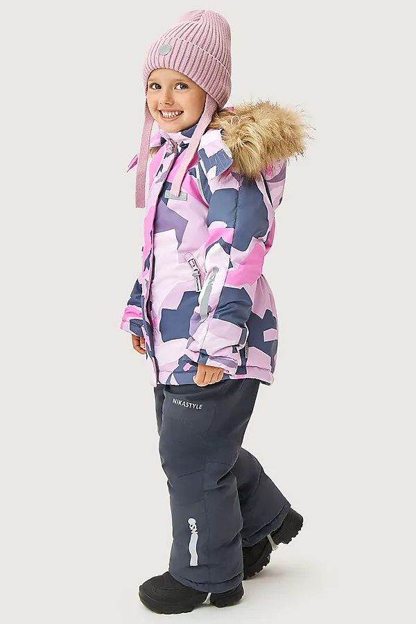 Костюм (Куртка+Брюки) NIKASTYLE, розовый/графит - фото 2