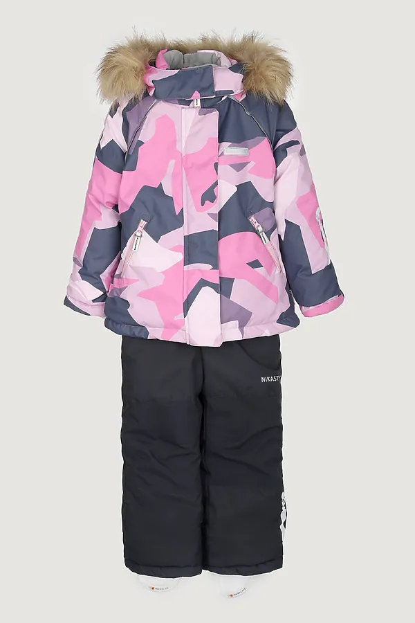 Костюм (Куртка+Брюки) NIKASTYLE, розовый/графит - фото 2