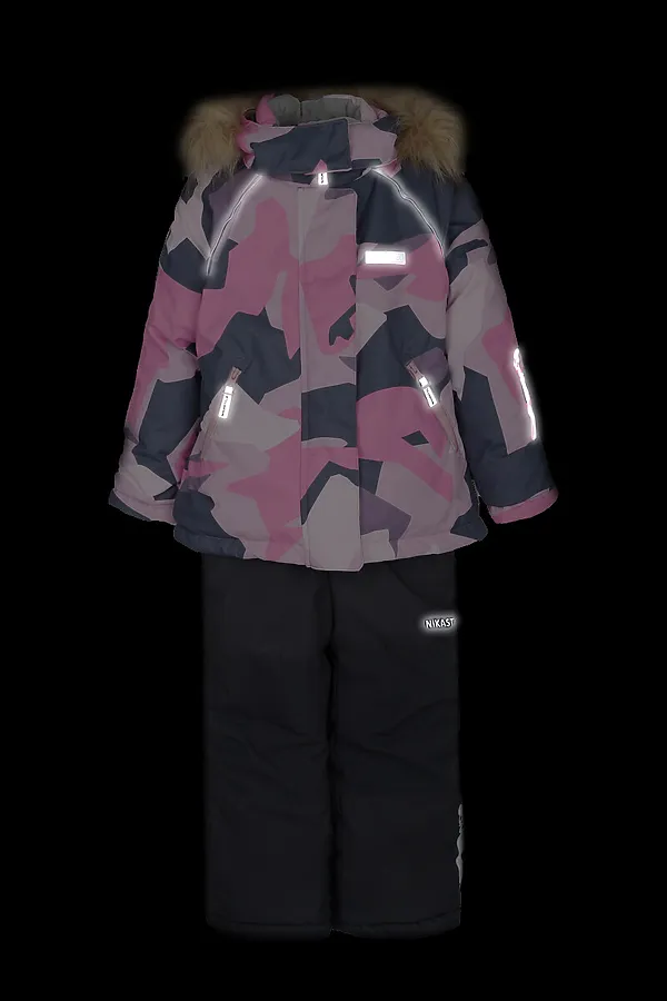 Костюм (Куртка+Брюки) NIKASTYLE, розовый/графит - фото 2