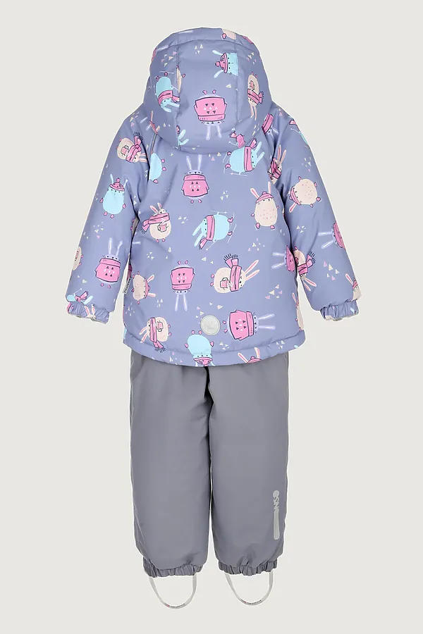 Костюм (Куртка+Брюки) NIKASTYLE, лаванда/серый - фото 2