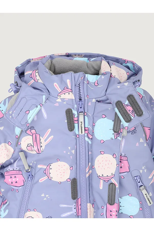 Костюм (Куртка+Брюки) NIKASTYLE, лаванда/серый - фото 2