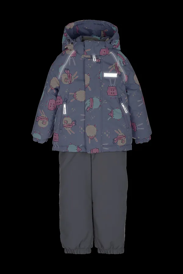 Костюм (Куртка+Брюки) NIKASTYLE, лаванда/серый - фото 2