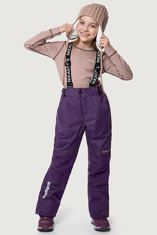 Брюки NIKASTYLE, фиолет - фото 2