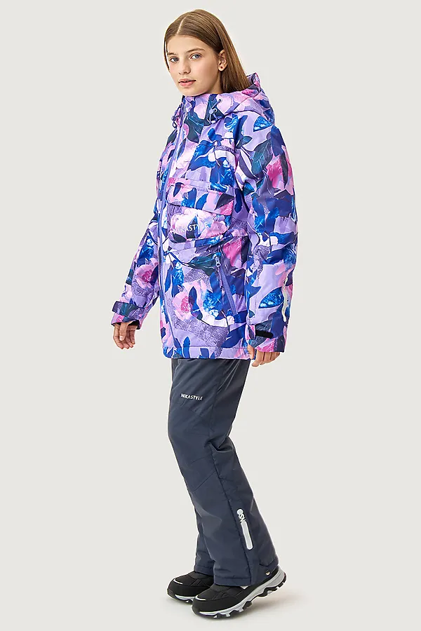 Костюм (Куртка+Брюки) NIKASTYLE, фиолет/графит - фото 2