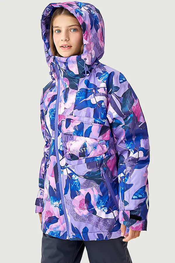 Костюм (Куртка+Брюки) NIKASTYLE, фиолет/графит - фото 2