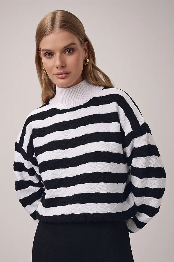 Свитер CONTE ELEGANT, white-black - фото 2