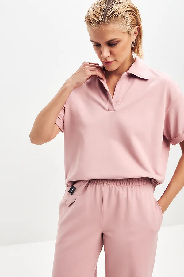 Костюм (Брюки+Свитшот) EZANNA, пудра - фото 2