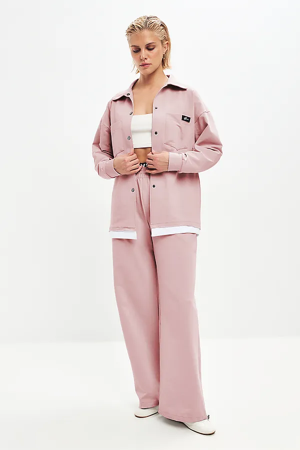 Брюки EZANNA, пудра - фото 2