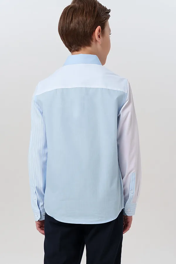 Рубашка PLAYTODAY, белый,голубой - фото 2