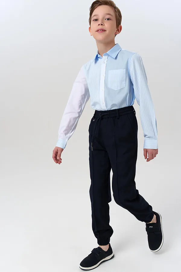 Рубашка PLAYTODAY, белый,голубой - фото 2