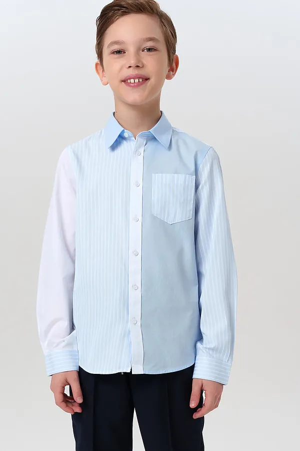 Рубашка PLAYTODAY, белый,голубой - фото 2