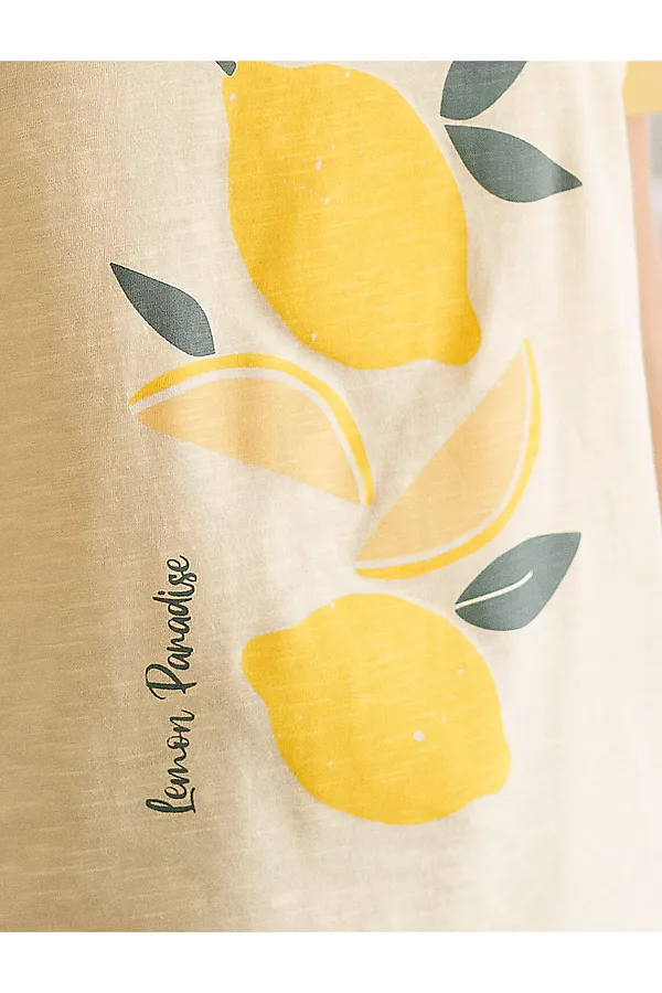 Футболка VILATTE WEAR, банановый_lemon paradise - фото 2