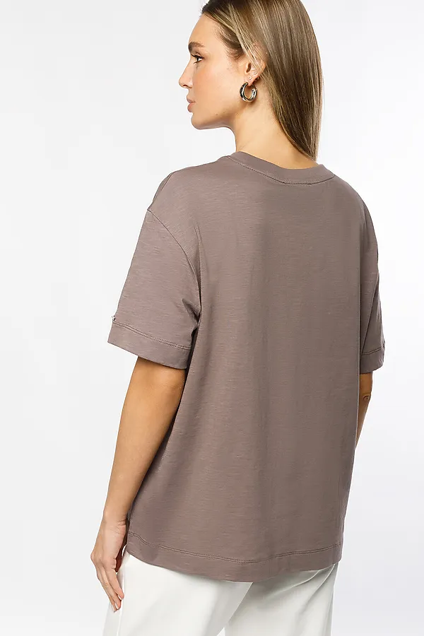 Футболка VILATTE WEAR, кофейный_modern design - фото 2